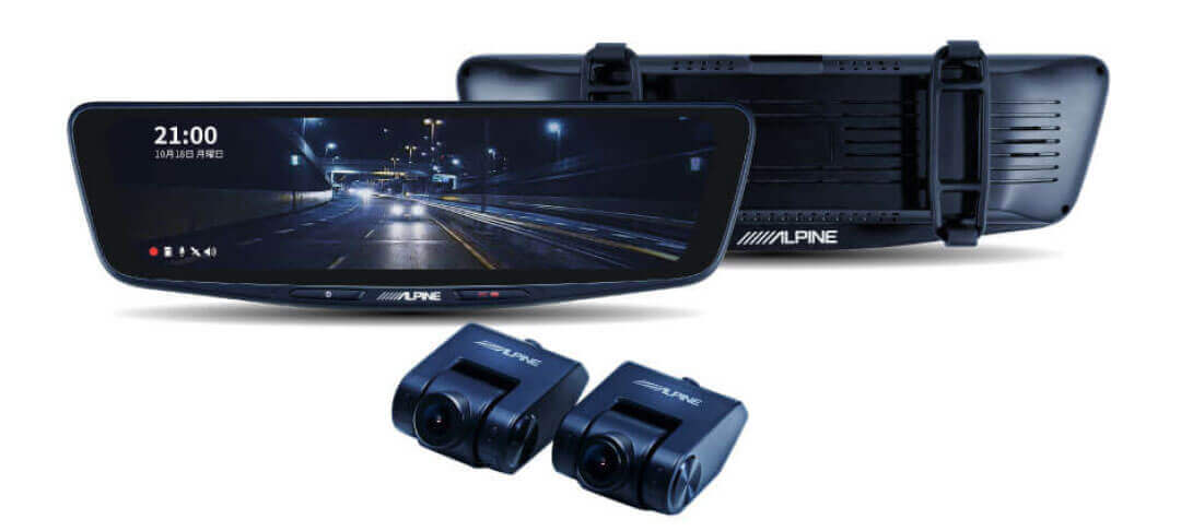 ドライブレコーダー搭載 10型デジタルミラー DVR-DM1000B-IC