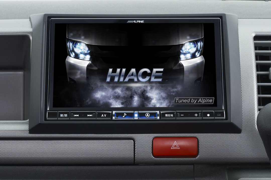 ハイエース（200系）ワイドボディ専用 8型カーナビ ビッグX 取付けキット メーカーオプションバックカメラ装着車用 KTX-X8-HIW-200-NR