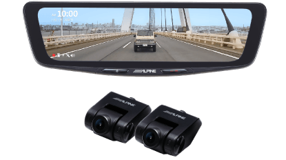 前後録画ドライブレコーダー搭載 10型デジタルミラー［車内用リアカメラモデル］ DVR-DM1000A2-IC