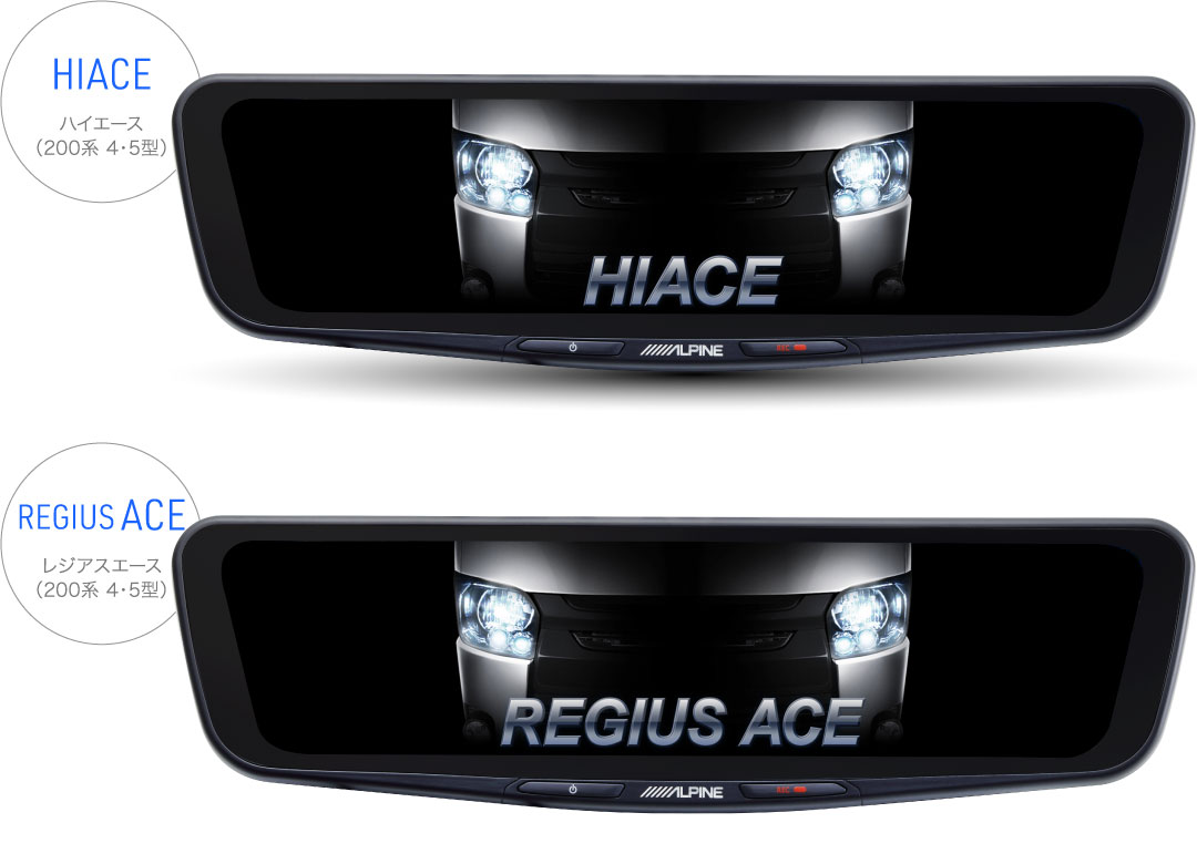 車種専用オープニング画面：HIACE ハイエース（（200系 4・5型））/ REGIUS ACE レジアスエース（（200系 4・5型））