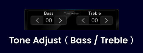 Tone Adjust（Bass / Treble）