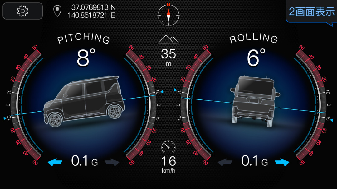デリカミニ(BA系) / 傾斜計