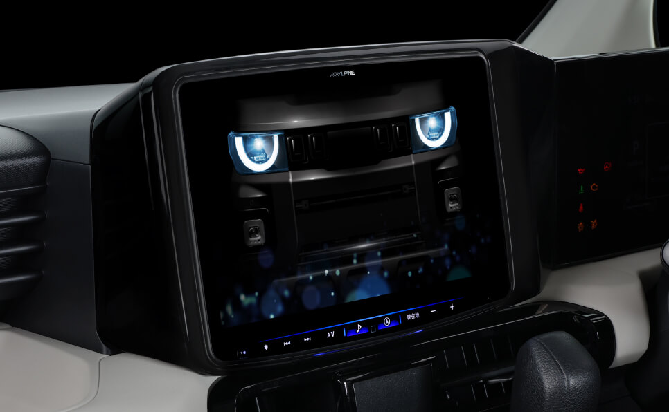 新型デリカミニ（BA系）専用 11型カーナビ パーフェクトフィット ビッグX 11【専用パネル、取付けキット、専用ビルトインUSB/HDMI（ブルーライティング）同梱】