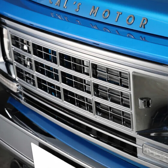 スクエアクロームメッキグリル