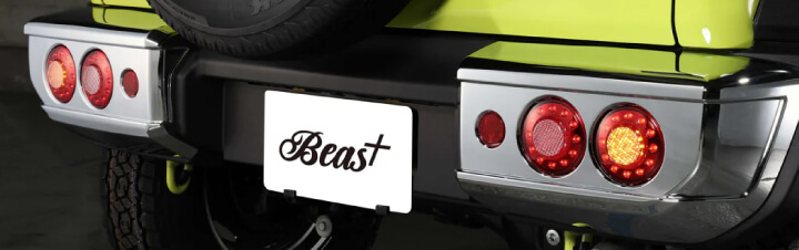 クロームメッキリアバンパー