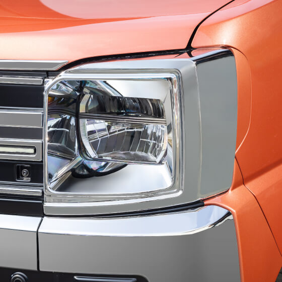 角目2灯LEDヘッドライト