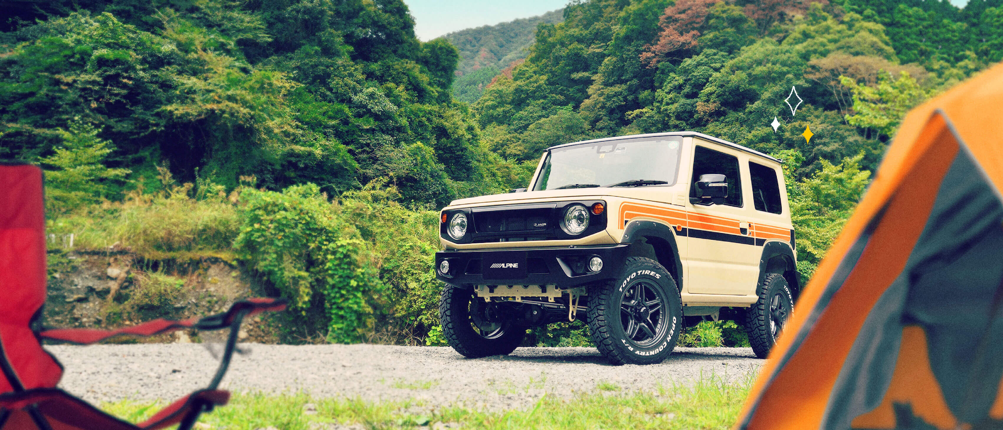 BIG X for Jimny × Camping