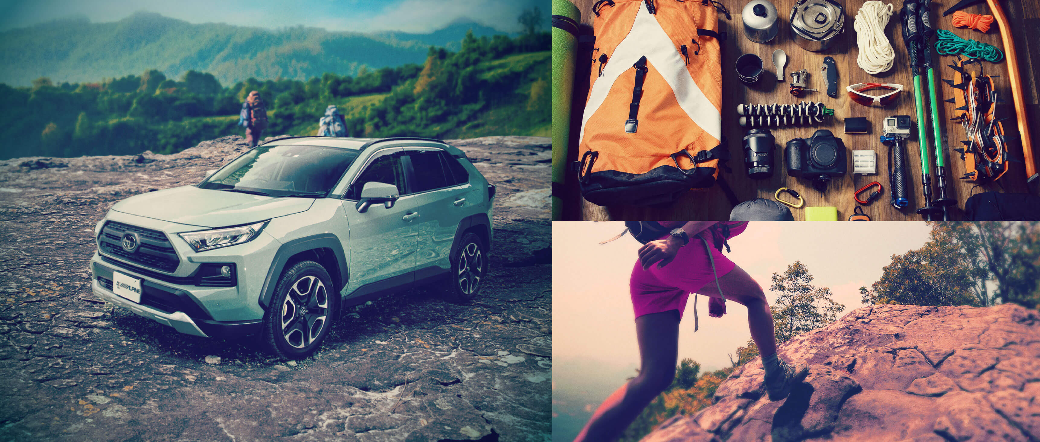 Enjoy climbing with RAV4