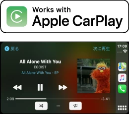 Works with Apple CarPlay