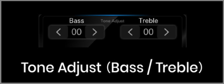 Tone Adjust（Bass / Treble）