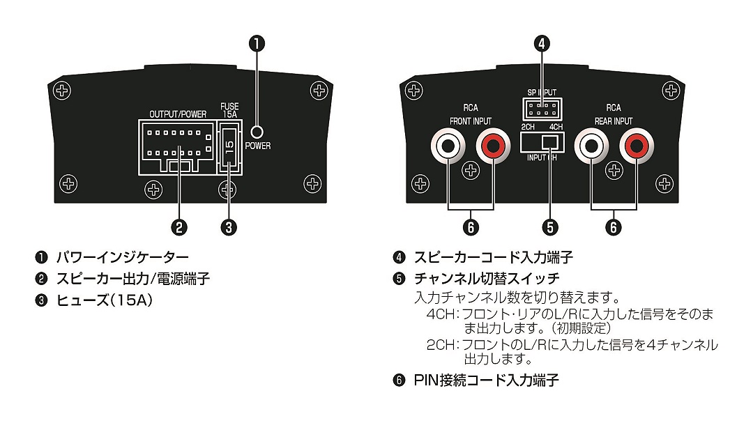 デジタルパワーアンプ KTP-500 ※2020年製以降アルパインカーナビNX/NX2 ...