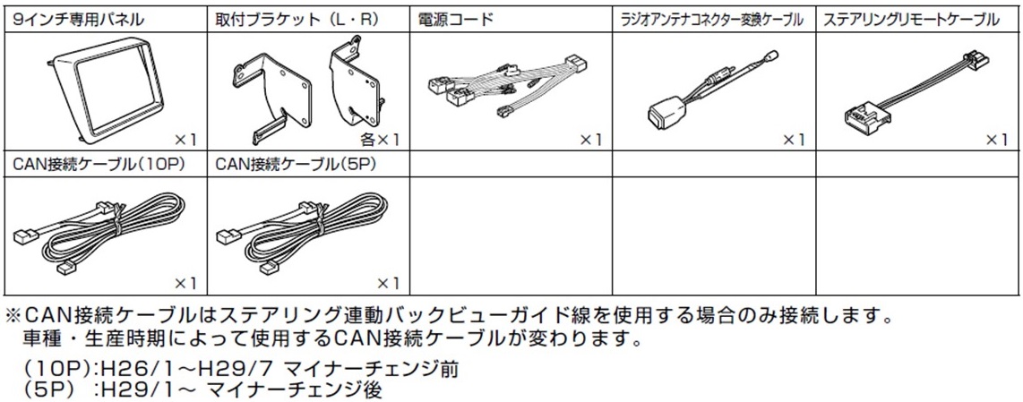 ヴォクシー/ノア/エスクァイア専用 9型カーナビ ビッグX取付けキット KTX-X9-NVE-80 | カー用品 アルパイン(ALPINE Japan)